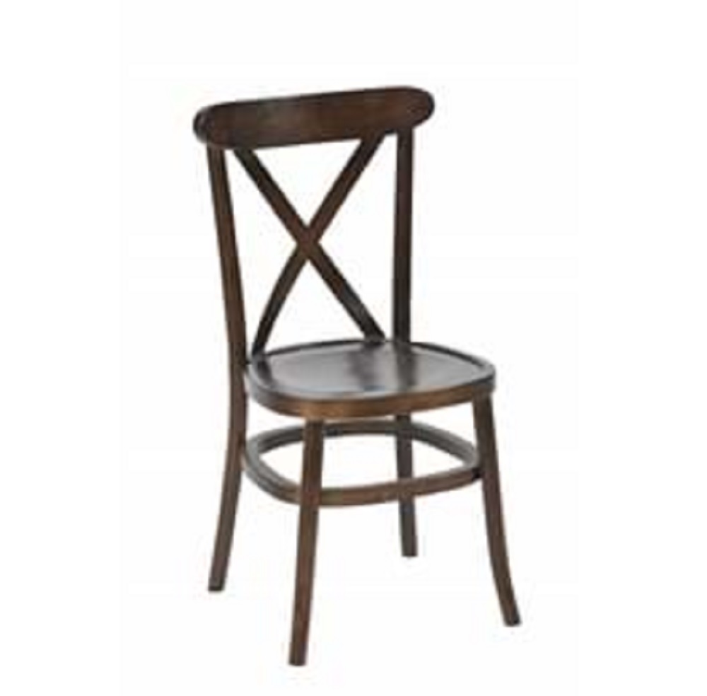 PUB FURNITURE CROSS BACK STACKING CHAIR